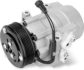 AC Compressor with Clutch Compatible with Ford Expedition F-150 2007-2014, F-250 F-350 F-450 F-550 Super Duty, F53 & Lincoln Navigator Mark LT 2007-2008 w/One Plug