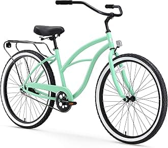 sixthreezeroAround the Block Women's Cruiser Bike with Rear Rack (24-Inch, 26-Inch, and eBike)