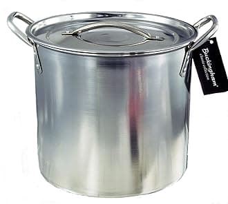 BuckinghamStock Pot with Stainless Steel Lid Premium Quality Multi Purpose Cooking Pot for Cooking Soups Stews & Brew Boiling 8 Litre