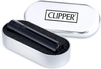 Turbo Jet Clipper Lighter - Black Metal