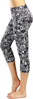 Sugar PocketWomens Outdoor Fitness Tights Capri Running Yoga Pants