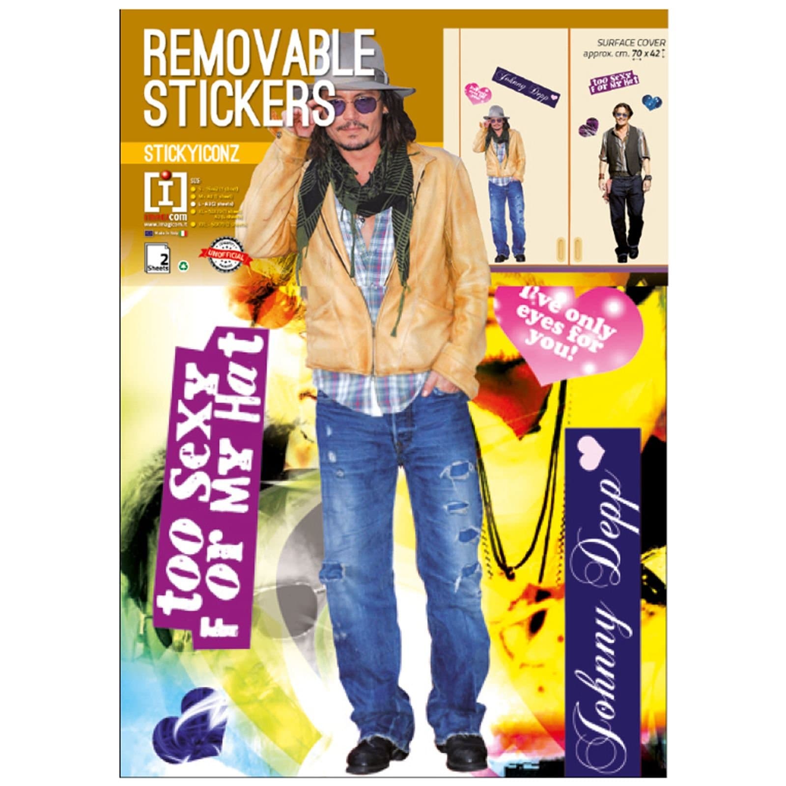 Johnny Depp Wall Stickers