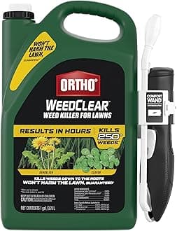 WeedClear Weed Killer for Lawns with Comfort Wand - Ready-To-Use, Weed Killer Herbicide, Won't Harm Grass (When Used as Directed), Kills Dandelion & Clover, 1 gal.