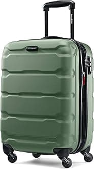 Omni PC Hardside Expandable Luggage with Spinner Wheels, Carry-On 20-Inch, Army Green