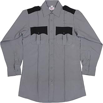First ClassTwo Tone Short Sleeve Shirt-Light Gray & Black - - XXXXXL
