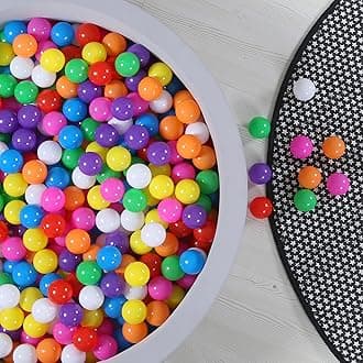 GOGOSO Ball Pit Balls for Toddles Kids Plastic Ballpits Accessories Crush Proof Durable Fun Shape Play Baby Bath Toys 50 100 200 500 1000