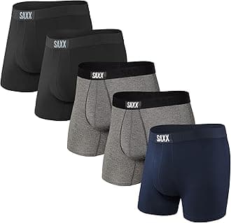 SAXX Underwear Co.Saxx Underwear Men's Boxer Shorts – Vibe Boxer Shorts with Built-in Ballpark Pouch Support – Underwear for Men, Core