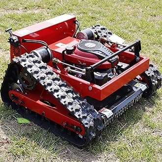 Crawler Mower, 7.5HP Gasoline Mower,Robot Lawn Mower, four sroke gasoline Lawn mower with remote control, Climbs up to 30° incline, Lawn Care Equipment, for Farm, Home Garden, Orchard