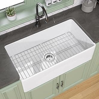 33 inch Farmhouse Sink White