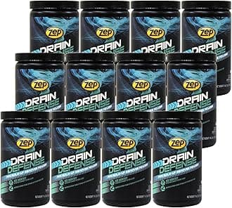 ZepDrain Defense Enzymatic Drain Cleaner Powder 18 Ounces (Case of 12) ZDC16 - Safe for Pipes and Septic Systems