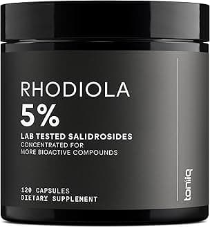 Triple-Strength 600mg Rhodiola Rosea - 120 Capsules - 5% Salidroside Concentrated Extract - Highly Purified and Bioavailable