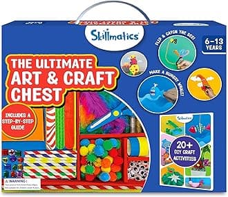 Skillmatics Ultimate Art & Craft Kit for Kids - 2000+ Pieces, DIY Craft Supplies with Step-by-Step Guide, Creative Activity Set & Gifts for Girls & Boys Ages 6, 7, 8, 9, 10, 11, 12, 13
