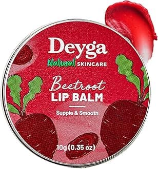 Deyga Beetroot Lip Balm | Lip Care | For Dry & Chapped Lips | For Pigmented Lips | For Women & Men (Classic Lip Balm - Pack of 1)