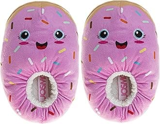 Josmo Kids Girl Slippers Animated Cartoon House Shoes - Lightweight Plush Warm Comfort Soft Aline (sizes: 9-10 toddler / 11-13 Little Kid / 1-5 Big Kid)