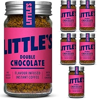 – Little's Double Chocolate Flavoured Instant Coffee, 6 Pack (50g x 6) - Rich & Smooth Coffee, Infused With Chocolate Flavour - Vegan Friendly, Low Calories, No Added Sugar
