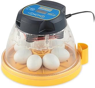 Brinsea Mini II Advance Egg Incubator with Automatic Egg Turning and Temperature Control for Hatching 7 Chicken, Duck, or Other Eggs, Ideal Incubator for Hobbyists, Teachers, and Learners