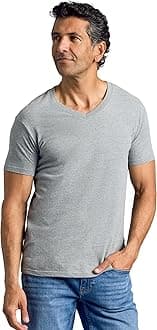 True Classic Mens V Neck T Shirts – Cotton V Neck Shirts for Men, V-Neck Mens T-Shirts and Undershirts for Men Pack/Singles