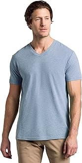 True Classic Mens V Neck T Shirts – Cotton V Neck Shirts for Men, V-Neck Mens T-Shirts and Undershirts for Men Pack/Singles