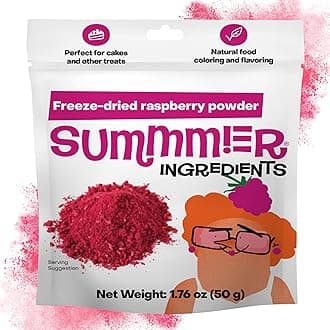 Freeze Dried Raspberry Powder for Baking - 1.76 Oz Sugar Free, 100% Natural Flavoring for Smoothies - Sustainably Grown, Gluten-Free, Vegan Baking Powder