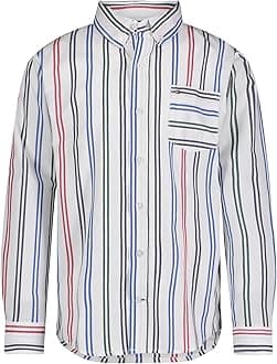 Tommy Hilfiger Boys Oxford Long Sleeve Dress Shirt, Collared Button-Down with Chest Pocket, Regular Fit