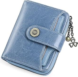 Purses for Women Genuine Leather Small Bifold Compact Womens Wallet with RFID Protection