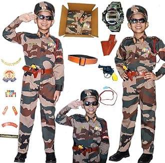 SCRIPTURE Fancy Dress Army costumes for kids |Indian Army, Police, BSF & Subhash Chandra Bose costumes for boys & girls fancy dress costumes for school function