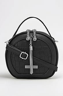 VISMIINTREND Stylish Leather Round Crossbody Sling Side Shoulder Hand Bags for Women | Daily Use | Mobile Phone Bag | Ladies Purse | Birthday Gift for Teenager Girls | Wife | Rakhi Gifts for Sisters