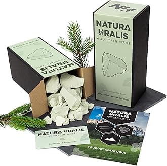 Natura Uralis Ural Clay | 17oz Natural Clay, Pastel to Verdant Green - Amazing Crunch, Satisfying Earthy, Velvety and Firm Texture, ASMR Sensation