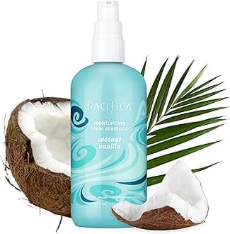 Coconut Vanilla Moisturizing Foam Shampoo – Hydrating Foaming Shampoo for Dry, Dull or Damaged Hair, Lightweight Lather, Sulfate-Free Clean Beauty Vegan & Cruelty-Free Dermatologist Tested