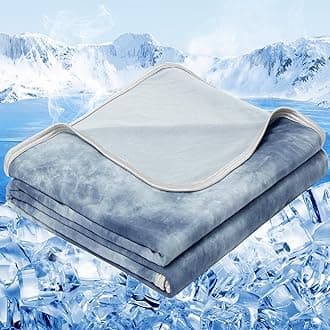 inhand Cooling Blanket Twin Size (60"x80"), Cooling Blankets for Hot Sleepers, Absorbs Heat to Keep Adults Cool for Summer Nights Sweats, Thin Cold Lightweight Blanket for Couch Bed, All Season Use