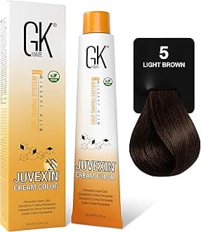 Global Keratin GK HAIR Hair Professional Hair Color Cream Tube 3.4Fl Oz Nourishing and Cleansing Color Styling High Performance Long Lasting Permanent Natural Toner Dyes Light Brown
