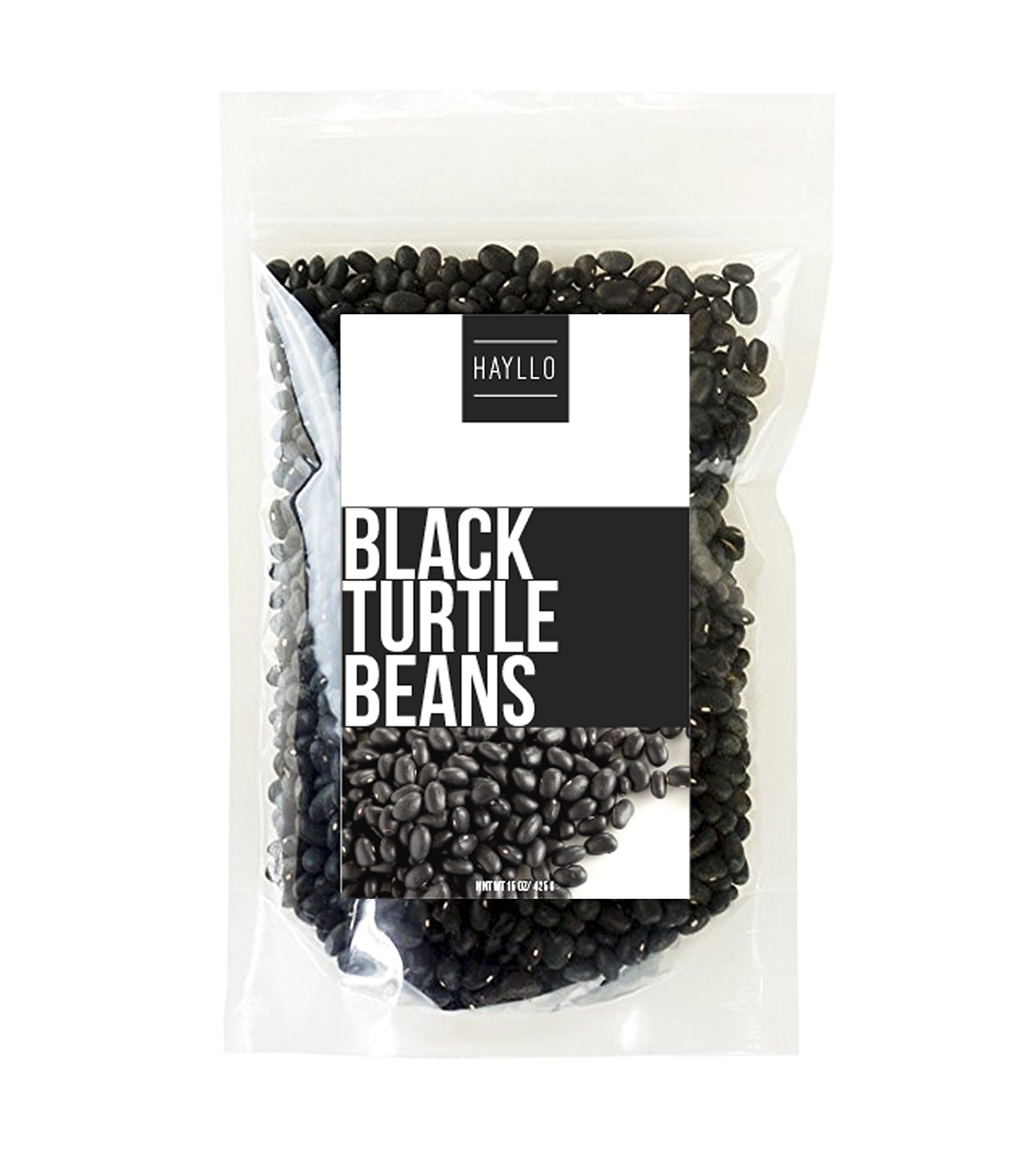 Hayllo Black Turtle Beans, 15 Ounce