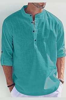 Bellstone Men's Cotton Blend Solid Regular Kurta
