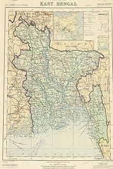 Bangladesh Map Journal: Vintage Map Notebook