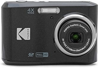 Kodak PIXPRO FZ45 Digital Camera, 16MP Point & Shoot with 4X Optical Zoom, 27mm Wide Angle, 2.7 Inch LCD, 1080p Video, Black