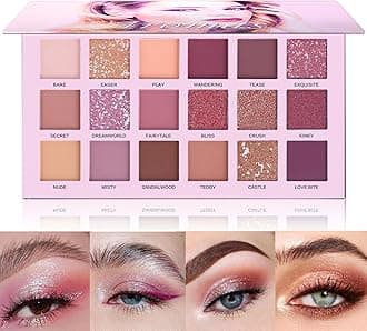 Ucanbe 18 Colors Aromas Nude Long Lasting Multi Reflective Shimmer Matte Glitter Pressed Pearls Eye Shadow Palette