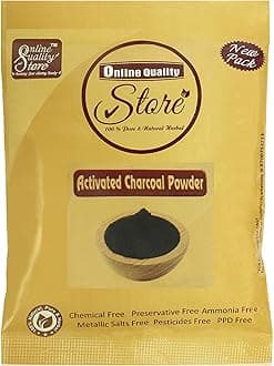 Online Quality Store Activated Charcoal Powder for Face and Body, (50g, Pack of 1 ,Pure & Organic , Face & body)