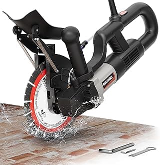 BUILDSKILL Lightweight Brushless Wall Chaser Machine 3450W, 8700 RPM, Restart Protection, Soft Start, Copper Motor, 65MM Cutting Depth (6 Months Warranty)