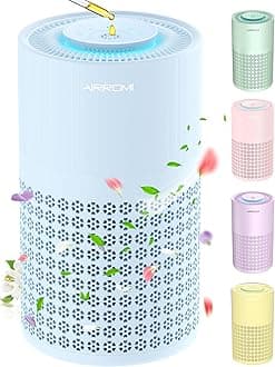 AIRROMI Air Purifier for Bedroom with HEPA Filter 3 in 1 Pet Air Purifier Cat Urine Smell Covers Up to 990 Square Feet Air Cleaner