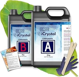 Resin Pro Crystal Clear Epoxy Resin 3.75 kg | Fast Drying, Non-Toxic Clear Epoxy Resin & Hardener for Wood, Fabric, Glass & Paper, DIY Art, Coaster, Mould Casting, Jewellery Making & Surface Coating