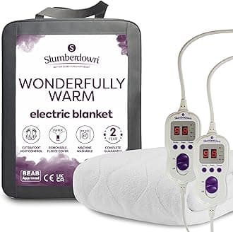 Slumberdown Wonderfully Warm Multi Zone Super King Electric Blanket With 9 Heat Settings And Timer Electric Blanket Super King Bed