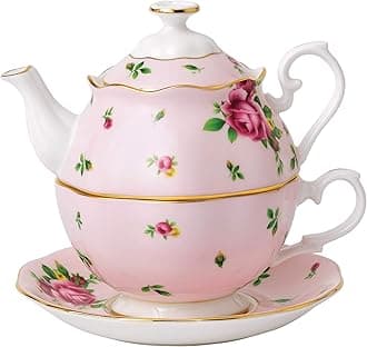 Royal Albert 40002520 Modern Vintage Tea for One, Rose Pink