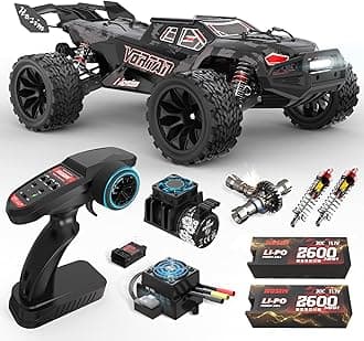Hosim RC Cars Mini 1:8 RC Truck for Adults, Vortan RTR Brushless RC Cars Fast 50+mph All Terrain 4WD Remote Control Car Hobby Waterproof RC Car Electric Off-Road Monster Trucks with 3S Battery