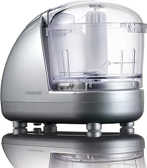 KenwoodCH185 Mini Chopper,0.35L dishwasher safe bowl, 2 speeds, rubber feet for stability, 300W, Silver