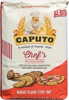 - Flour "00" Chefs Flour (7 Packs) Each 1 Kilo (2.2 Pounds) Bags, Il Mulino di Napoli, Pizza Flour Caputo Antimo Molino