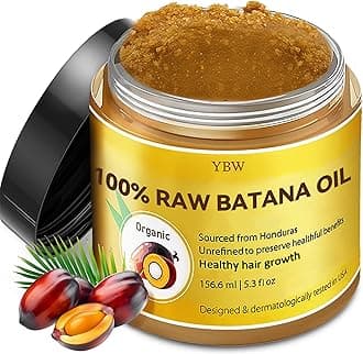 Raw Batana Oil for Hair Growth by Dr. Sebi Organic Raw Honduras Oil - 100% Pure & Natural Botana Paste for Thicker, Stronger Hair for Men and Women