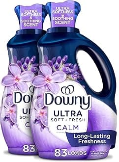 Downy Infusions CALM Liquid Fabric Softener, Soothing Lavender And Vanilla Bean, 56 Fl Oz, Fabric Conditioner For Softness And Scent, Pack of 2