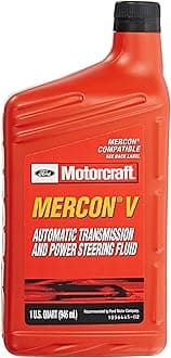 Ford Genuine XT-5-QM MERCON-V Automatic Transmission and Power Steering Fluid - 1 Quart