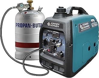 Könner & Söhnen KS 2100iG S Petrol Inverter Generator 2000 W Schuko Socket 230 V 2 USB Ports LED Indicator ECO Mode Emergency Generator EURO V