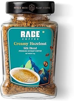 Rage Coffee Flavoured Instant Coffee | Creamy Hazelnut Silk Blend 50 GMs | 100% Pure Coffee | Premium, Bold & Smooth